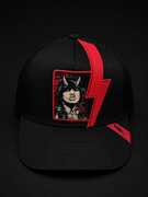 AC/ DC - Bon Bolt Cut - 5 Panel Trucker Hat - Black 