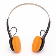 GPO Retro HW-BTH Bluetooth Headset On Ear With Microphone - Black/ Orange