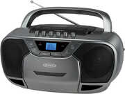 Jensen CD590GR Bluetooth Boombox CD Cassette Recorder AM/ FM (Gray)