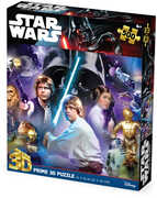 Star Wars Original Triology Cast 500pc 24x18 in 3D Lenticular Puzzle 