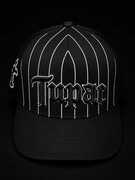 Tupac - Embroidered Logo & Printed Bill - 5 Panel Trucker Hat - Black 