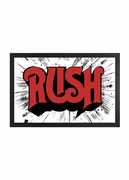 Rush - Logo - 11x17 Framed Print With Gel-Coat