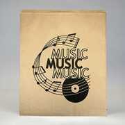 Bags Unlimited BPM1518MM-100 Music Music Music Flat LP Bags 15 X 18 - 100 Pack (Kraft Brown)
