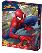 Marvel Spider-Man Climbing Building 500pc 24x18 in 3D Lenticular Puzzle 