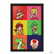 Super Mario- Pop Art Friends 11x17 Framed Gel Coat