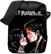 Rocksax - My Chemical Romance - Three Cheers Logo - Crossbody Bag with Stash Pockets (Black) 