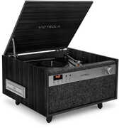 Victrola VTA-820SB-BLK Century Bluetooth 6-in-1 Music Center Black 