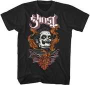 Ghost - Cardinal Copia Flaming Face T-Shirt - XL Black TS4408GOSA4