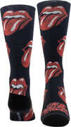 Perri's - Rolling Stones - All Over Distressed Tongues Dye Sublimation - Crew Socks 