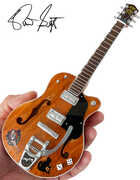 Axe Heaven Brian Setzer Gretsch Nashville Orange Dice Hollow Body Mini Guitar Replica Collectible BS-165 