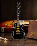 Axe Heaven Gibson Les Paul Custom Ebony 1:4 Scale Mini Electric Guitar GG-123AH 
