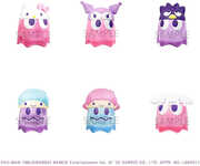 Megahouse - Pac-Man x Sanrio - Characters vol 2 Clear Color (Box/ 6) Chibicollect Figure Blindbox display