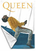 Rocksax - Queen - Live Aid - Sherpa Fleece Throw (50 in x 60 in)