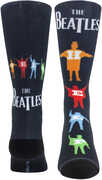Perri's - Beatles - Help Silhouette Multicolor Dye Sublimation - Crew Socks