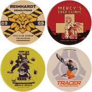 Overwatch - Printed Metal Coasters - Set of Four