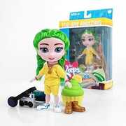 The Loyal Subjects - For Keeps - Ella Girl with Cupcake Keepsake Lime Hair 5" Action Figure 