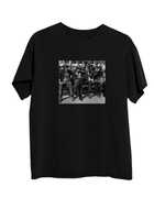 The Beatles Black & White Revolver Photo Black Unisex SS Tee L 