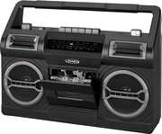 Jensen MCR-500 Portable Boombox Cassette Player/ Recorder AM/ FM Radio (Black) 