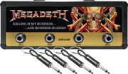 Pluginz - Megadeth - Magnetic Jack Rack with 4 Guitar Plug Keychains 