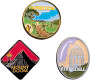 Weta Workshop - The Lord of the Rings Trilogy Pin Set - Hobbiton, Rivendell & Mount Doom