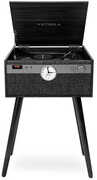 Victrola VTA-835SB-BLK Century Signature+ Bluetooth 6-in-1 Music Center With Clock & Legs Black