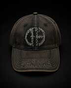 Pantera - Acid Wash with Embroidered Stitch - 6 Panel Dad Hat - Black