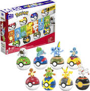 Mega Bloks - Pokemon Beginner Trainer Team 8-Pack, 191 Piece Building Toy Set