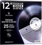 Big Fudge BFPIS7x25 12 Inch Vinyl Record Premium Inner Sleeves - 25 Pack 