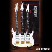 Axe Heaven Steve Vai Signature JEM Triple-Neck W/ Seeing Eye Pyramid Mini Guitar Replica Collectible SV-202