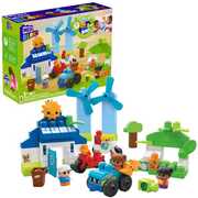 MEGA BLOKS - Build & Learn Eco House, 88 Piece Toddler Building Toy Set 