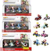 Hot Wheels Mario Kart 4-Pack 3-Piece W Assortment (Nintendo) 
