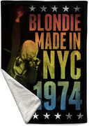 Rocksax - Blondie - Made In NYC - Sherpa Fleece Throw (50 in x 60 in) 
