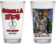 Toon Tumblers Godzilla 1972 Godzilla Vs Gigan Movie Poster Pint Glass