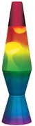 Lava® Lamp 11.5'' Rainbow - White Wax/ Clear Liquid/  Rainbow Base, Globe & Cap 