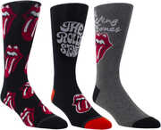 Perri's - Rolling Stones - Classic Tongues - Crew Socks (3 Pack) 