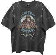 AC/ DC - High Voltage 76 Tour - Front & Back Print - Giant Vintage - T-shirt - Medium - Black