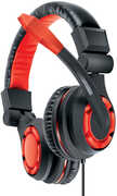 PlayStation 4 Accessory:  Wired Headset - DreamGear GRX - 670 with Boom Mic and Inline Remote - Black & Red:  Compatible with PS5 