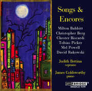 Songs & Encores a Recital of American Song , Judith Bettina