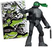 Teenage Mutant Ninja Turtles - Page Punchers - 5" Michaelangelo Action Figure with Comic (Black, White & Green) (TMNT)