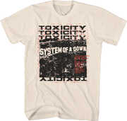 System of a Down - Toxicity Stack Scribble T-Shirt - Large Natural 21SOAD044LA3 