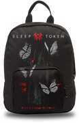 Rocksax - Sleep Token - Butterflies Logo - Mini Backpack (Black) 