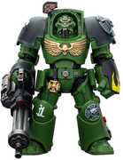 JOYTOY - Warhammer 40k - Salamanders: Terminator 3 with Power Fist & Assault Cannon 1/ 18 Action Figure 