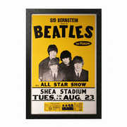 Beatles - Shea Stadium Concert - 11x17 Framed Gel Coat