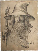 WETA Workshop - The Hobbit - Gandalf Portrait Art Print 