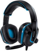 PlayStation 4 Accessory:  Wired Headset - DreamGear GRX - 440 with Boom Mic - Black & Blue:  Compatible with PS5 