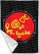 Rocksax - The Beatles - Love - Sherpa Fleece Throw (50 in x 60 in)