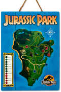 Jurassic Park - Woodart 3D - Isla Nublar 12"x16" Hanging Sign