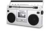 Ion iSP112B Boombox Deluxe - Bluetooth Cassette Player with Recharagele Battery (Silver)