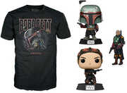 Funko Pop & Tee: Star Wars- Boba Fett- Xl - Bundle 