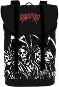 Rocksax - Fall Out Boy - Reaper Gang - Heritage Bag/ Retro Rucksack (Black/ Red/ White)